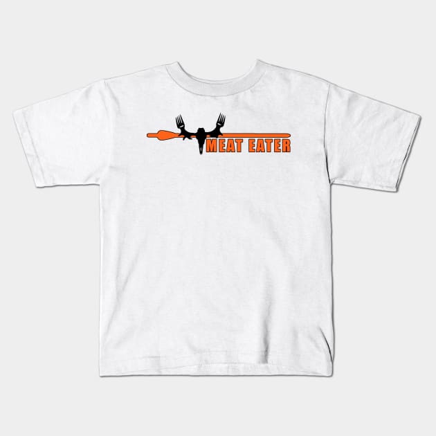 Meat Eater Kids T-Shirt by  The best hard hat stickers 